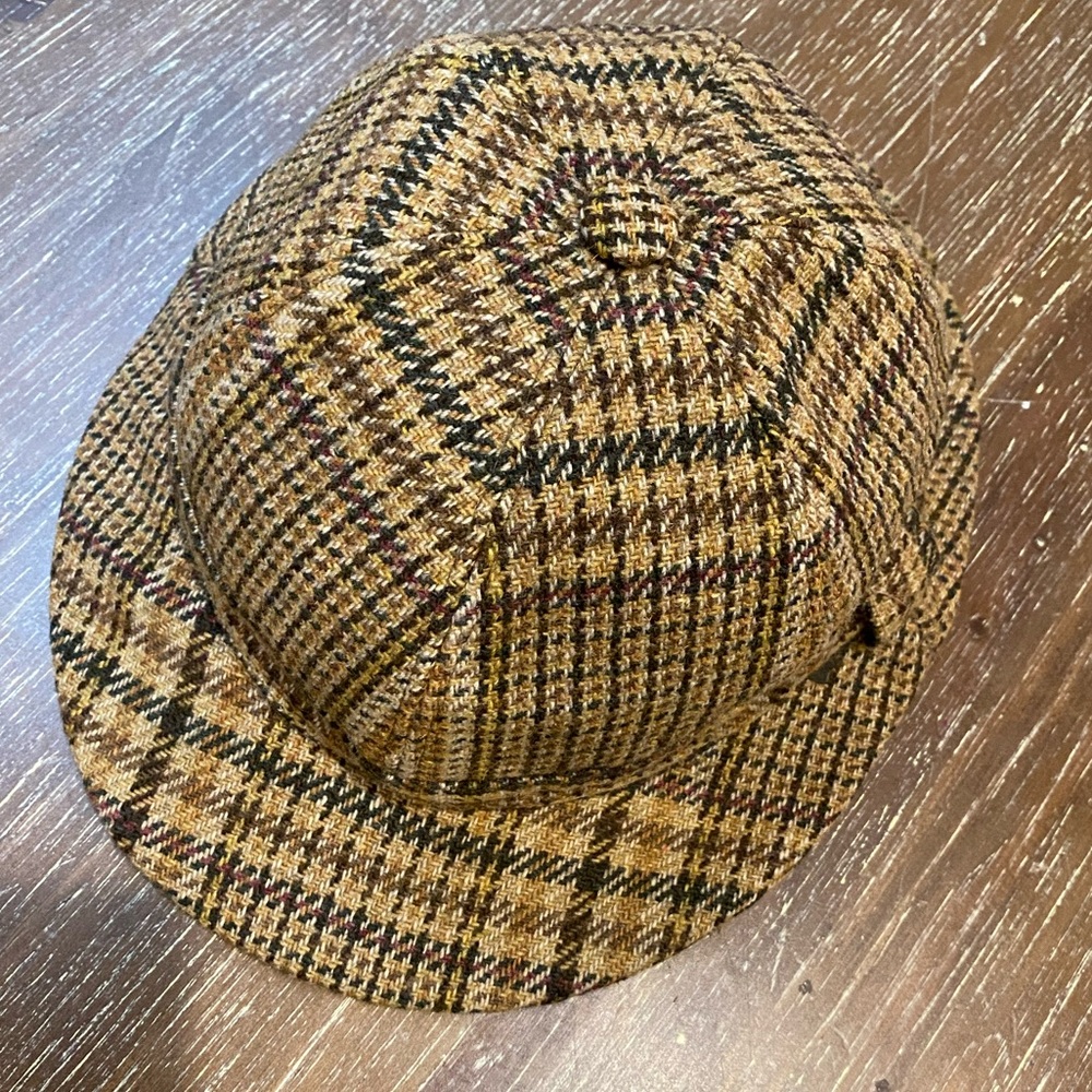 Classic Scottish Highland Plaid Hat from Edinburgh, Scotland -rare Vintage find